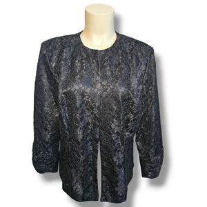 Dress Barn 3/4 sleeve open face lace overlay jacket. Large